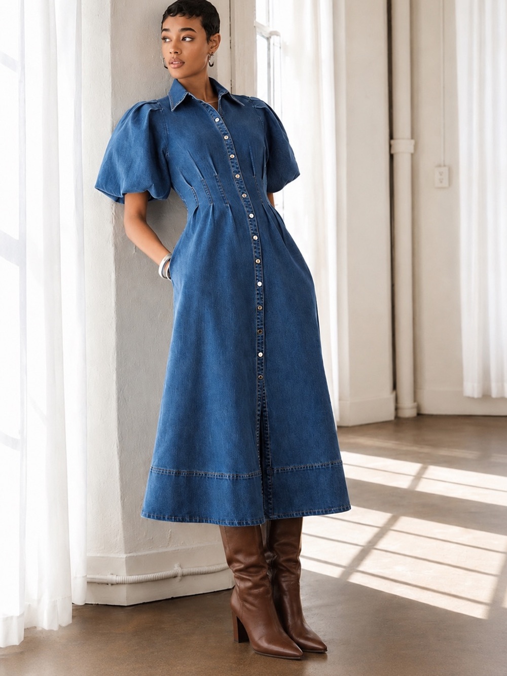 NEW HOUSE OF HARLOW PLEATED WAIST SLEEVES DRESS 2 
🚨 FINAL PRICE NO
DISCOUNT